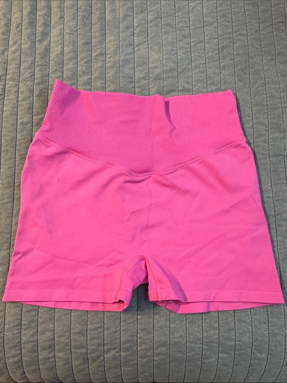 PINK Victoria's Secret Bright Pink High-Rise Seamless Bike Shorts